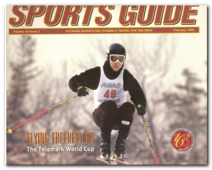 Mark Haberle jumping - Cover of Sports Guide magazine - February 1988